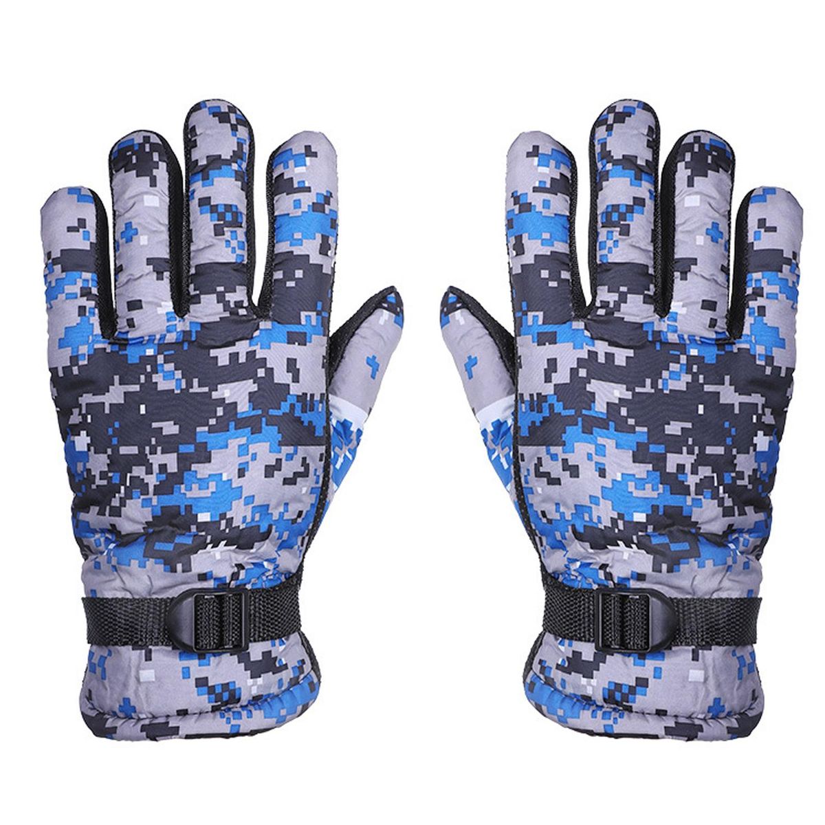 1 Pair Hunting Printed Non-slip Thermal Blue