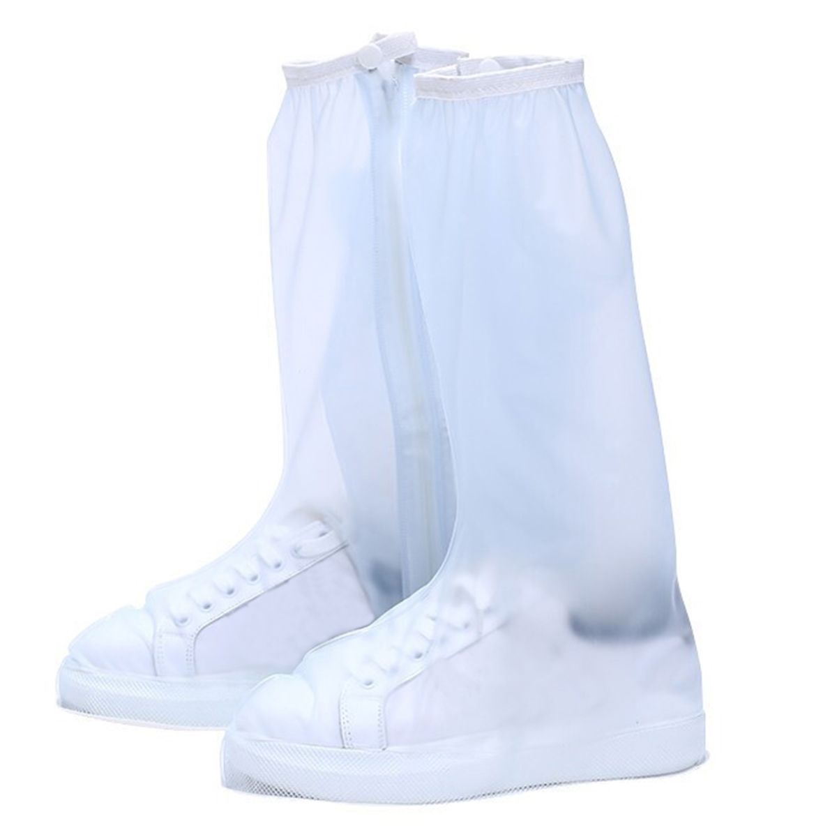 Waterproof Shoe-Covers Reusable Rain Boot-Covers PVC High
