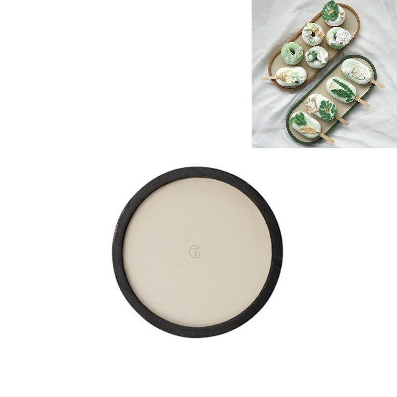 Sundries & Jewelry Display Tray , Round (Black)