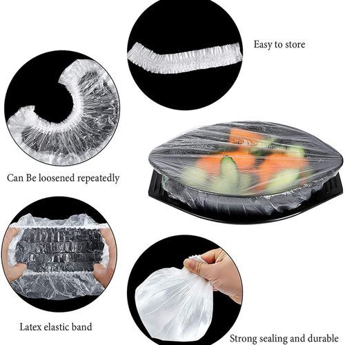 2 Packs Of Reusable Food Cover Plastic- 200pcs