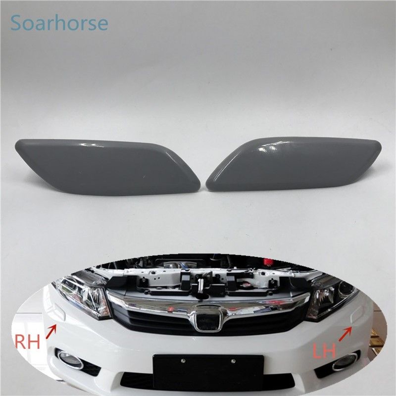 Soarhorse For Honda Civic Front Bumper Headlight Washer Jet