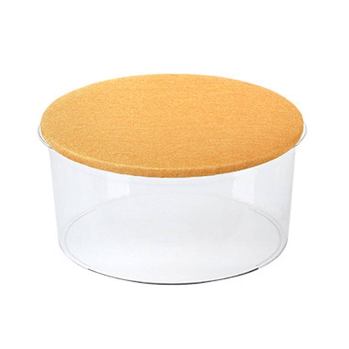 Sitting Stool Multi-purpose Footrest Stool Toy Storage Box Yellow