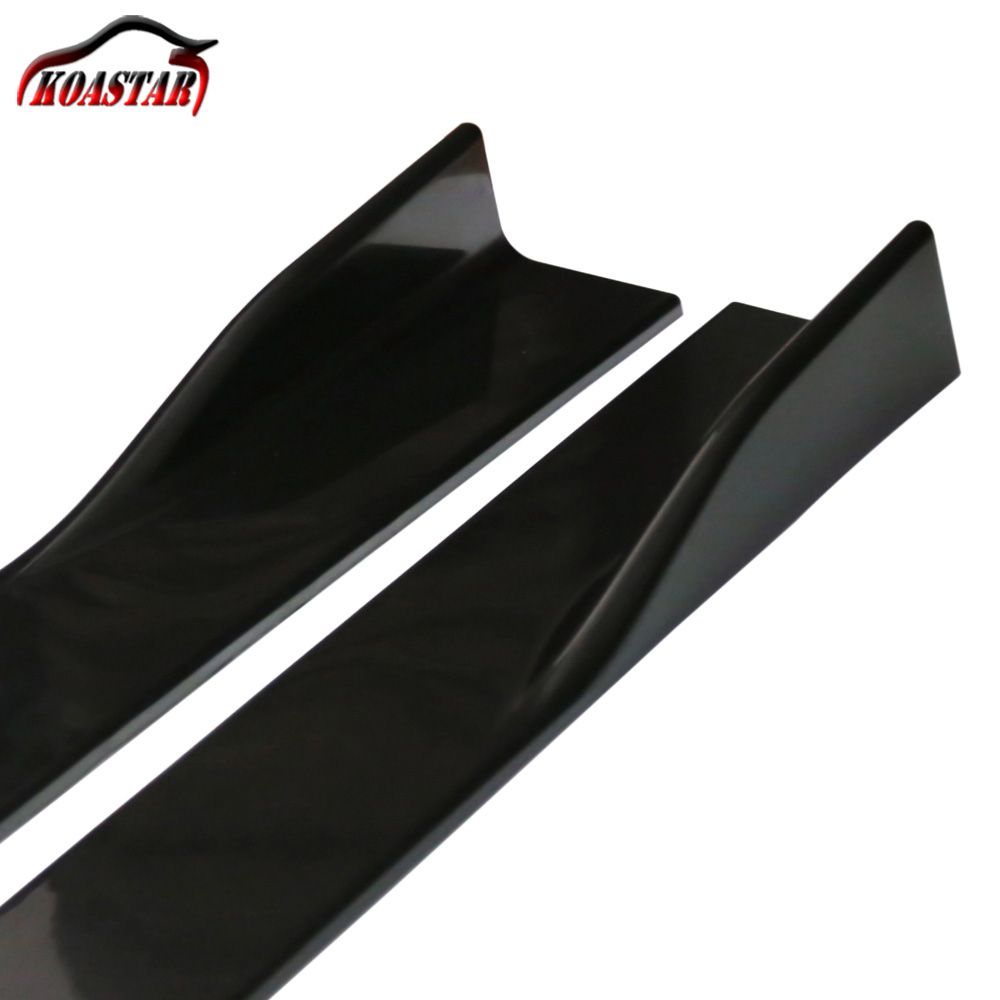 6pcs Universal Lower Carbon Fiber Car Side Skirt Extensions