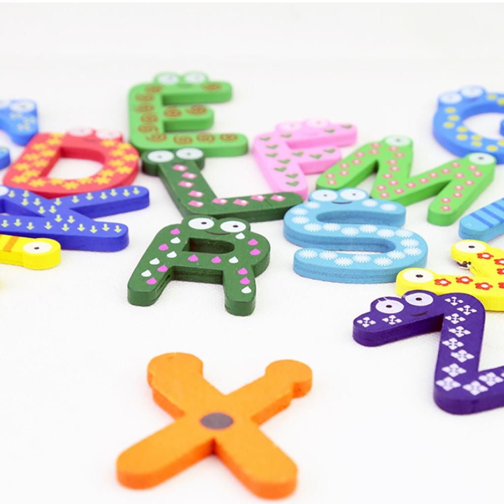 Set Of 2 Cartoon Animals Wooden Alphabet And Numbers-