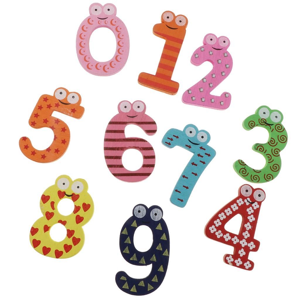 Set Of 2 Cartoon Animals Wooden Alphabet And Numbers-