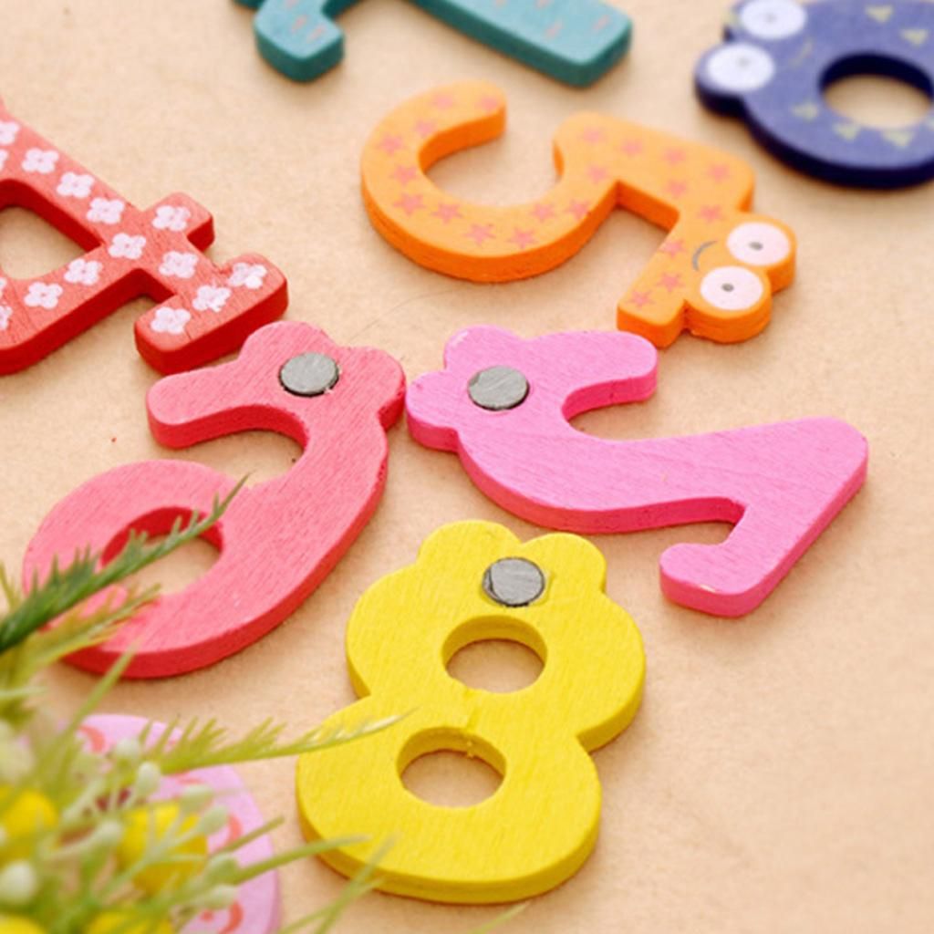 Set Of 2 Cartoon Animals Wooden Alphabet And Numbers-