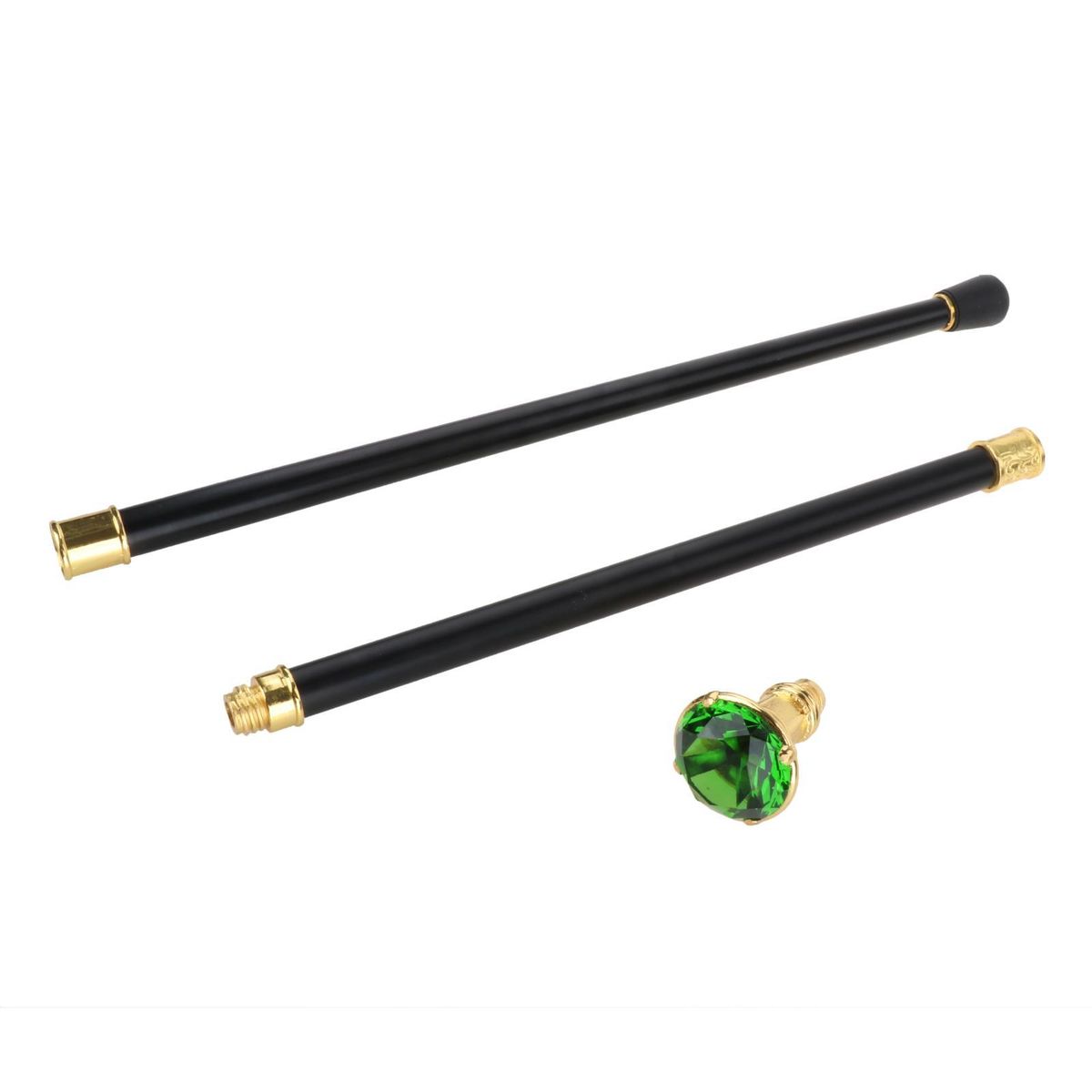 Vintage Antique Walking Cane Aluminum Alloy Walking Sticks Green