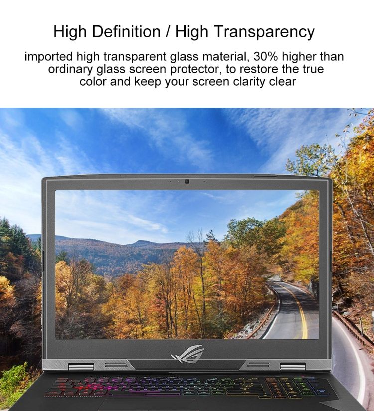 Laptop Screen HD Tempered Film For ASUS ROG G703 17.3 Inch