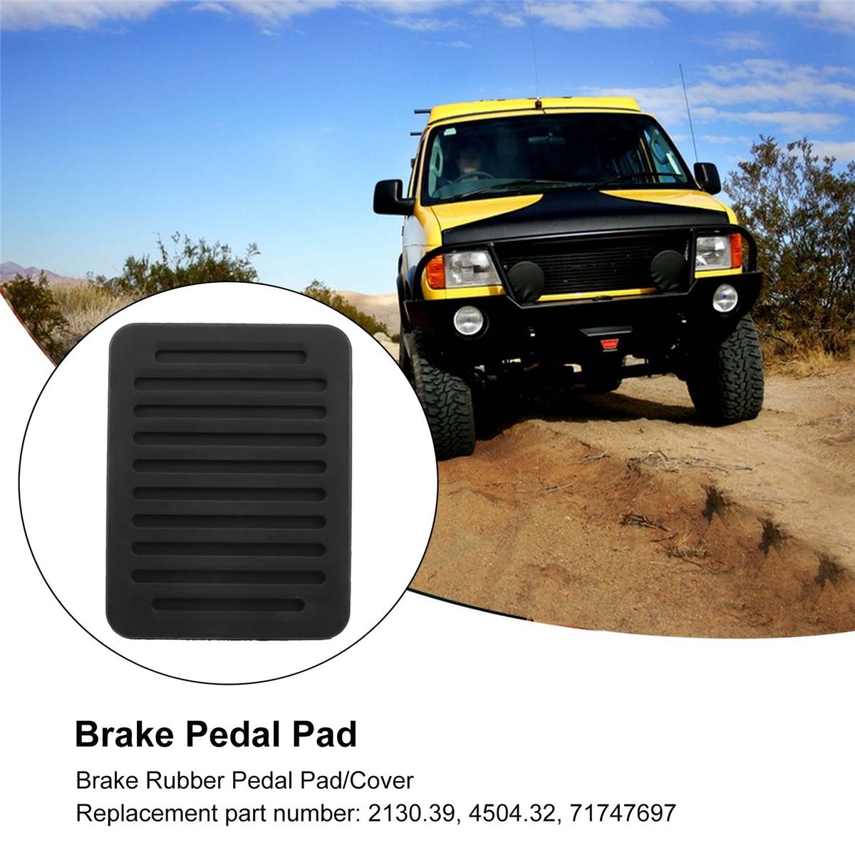 For Ducato Boxer Relay 2006 Brake Rubber Pedal Pad Cover 213039 450432 71747697