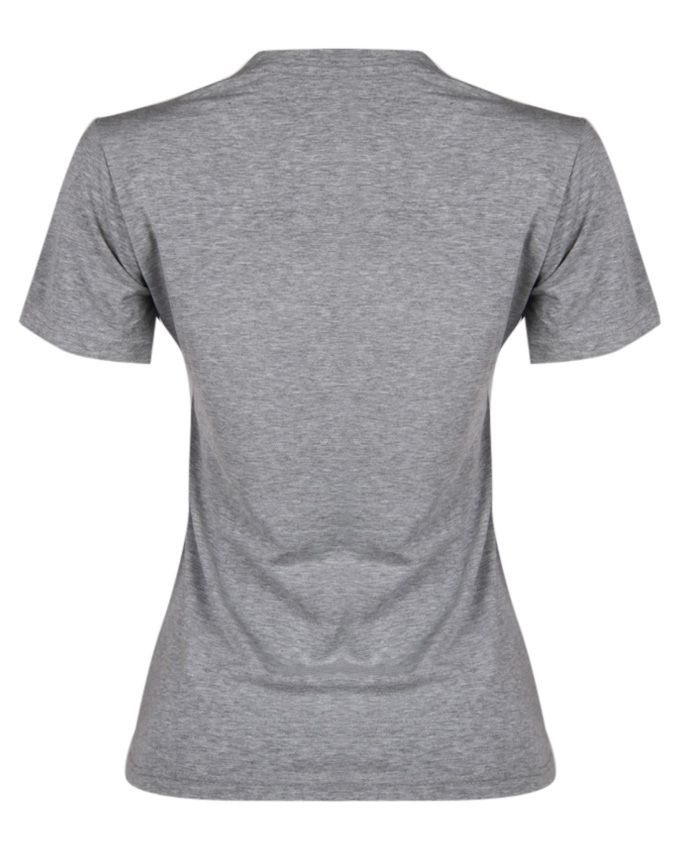 Couple Mrs Printed T Shirt- Grey