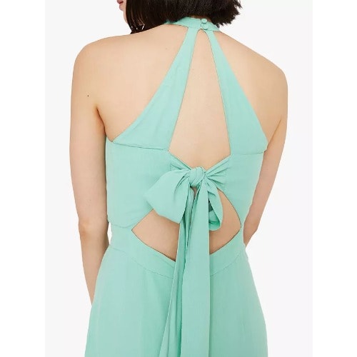 Halter Neck Maxi Dress- Mint Green