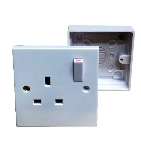 A&bt 13a Single Socket - 10pcs Per Pack