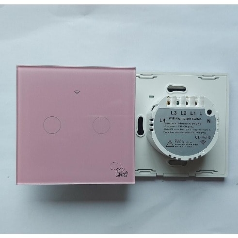 So Techafrica 2 Gang Smart Switch- Pink