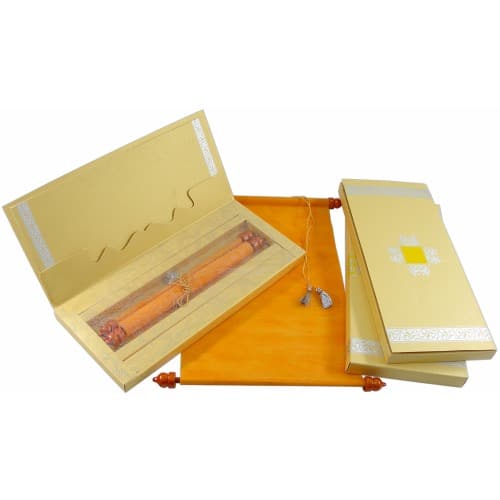 Luxury Scroll  for Marriage Proposal or Acceptance Letter 743 - Yellow