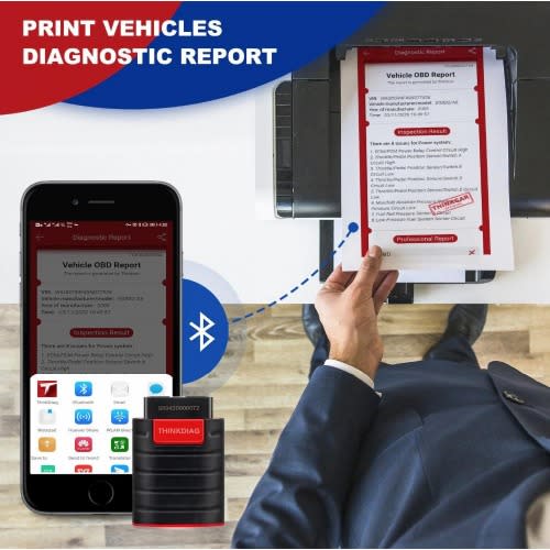 Obdii Wireless Car Scanner With Full Car And Service Functions - Support Android & iOS