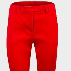 Ladies Cigarette Trousers - Red