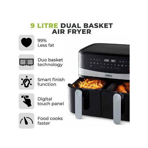 Dual Air Fryer - 1750W