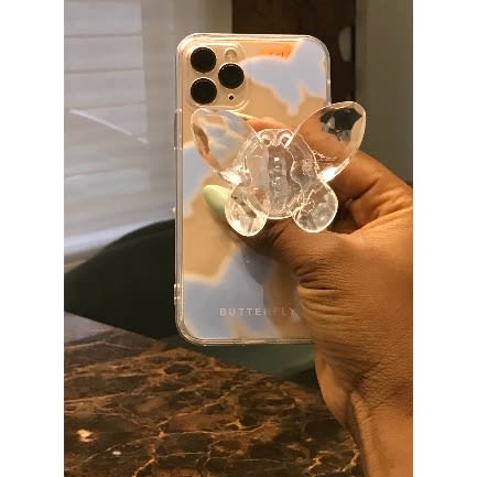 Butterfly Popsocket Phone Case For Iphone 11