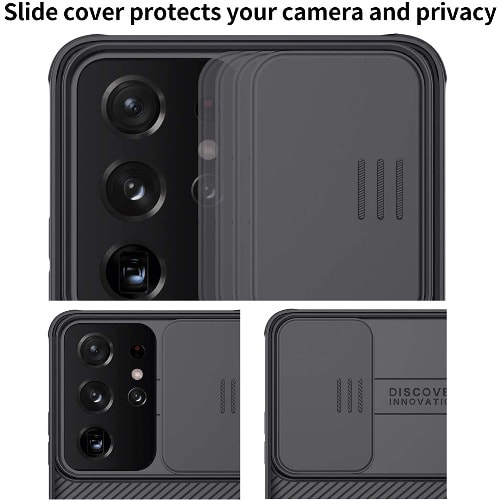Nillkin Galaxy S21 Ultra Camshield Case With Slide Camera Cover -Black