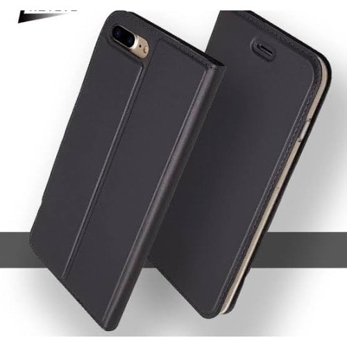 Leather Flip Case For iPhone  7-Black