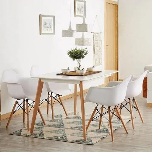 Resturant Dinning Table With 4 Vestina Chair Set