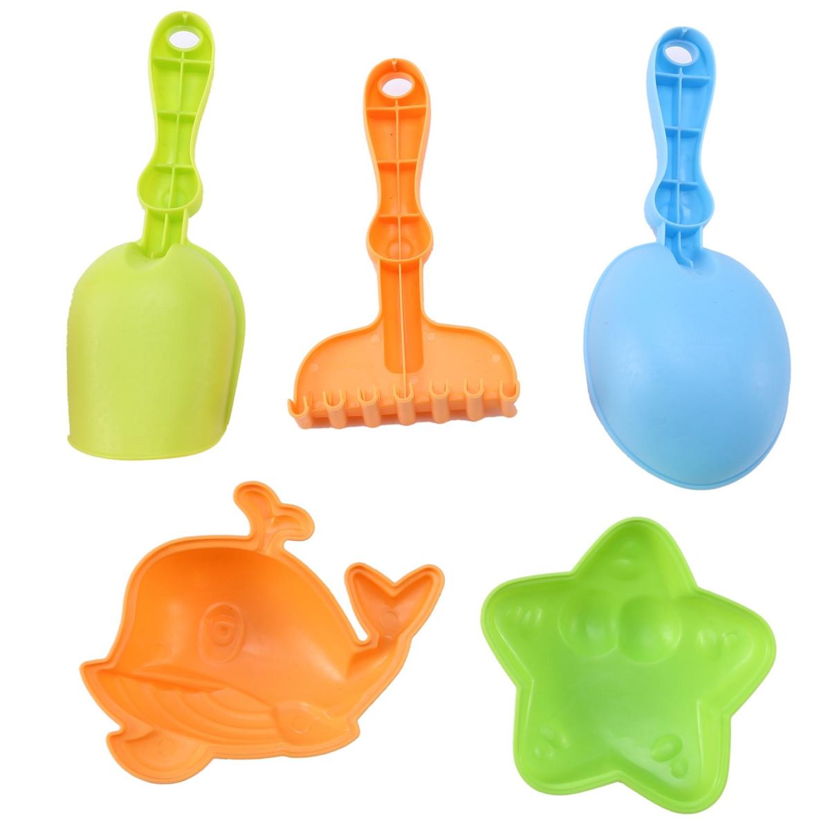 Summer TPE Kids Beach Castle Bucket Spade Shovel Rake Water