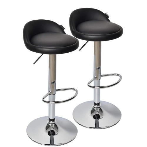 Swivel Adjustable Height Bar Stool - Set Of 2