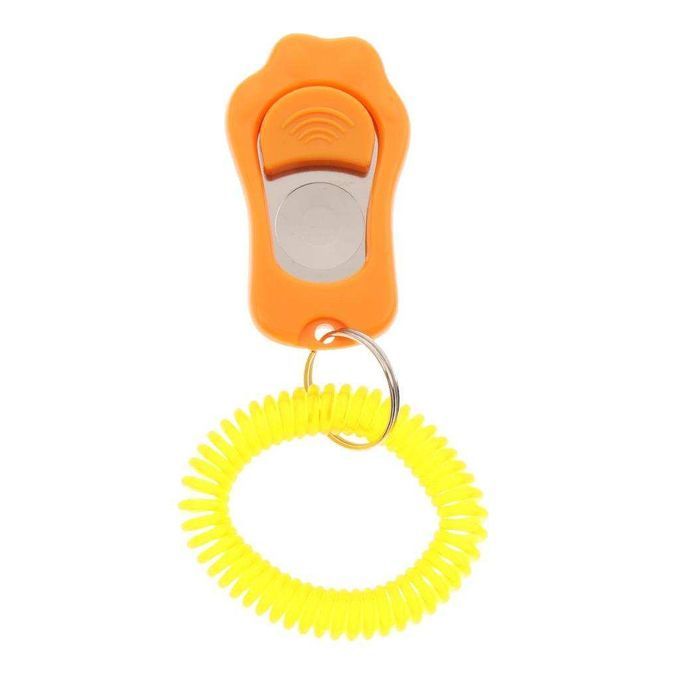 Set Of 2 Pcs Dog And Puppy Trainer Clickers, Sound Maker Orange