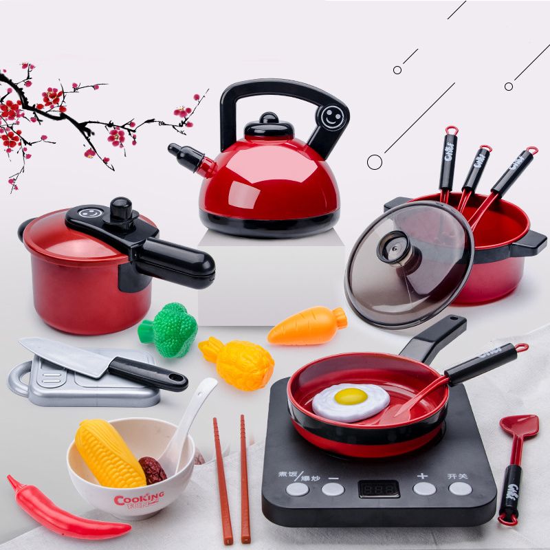 Simulation Food Red Kitchen Fruit Set Children Kitchen Toys