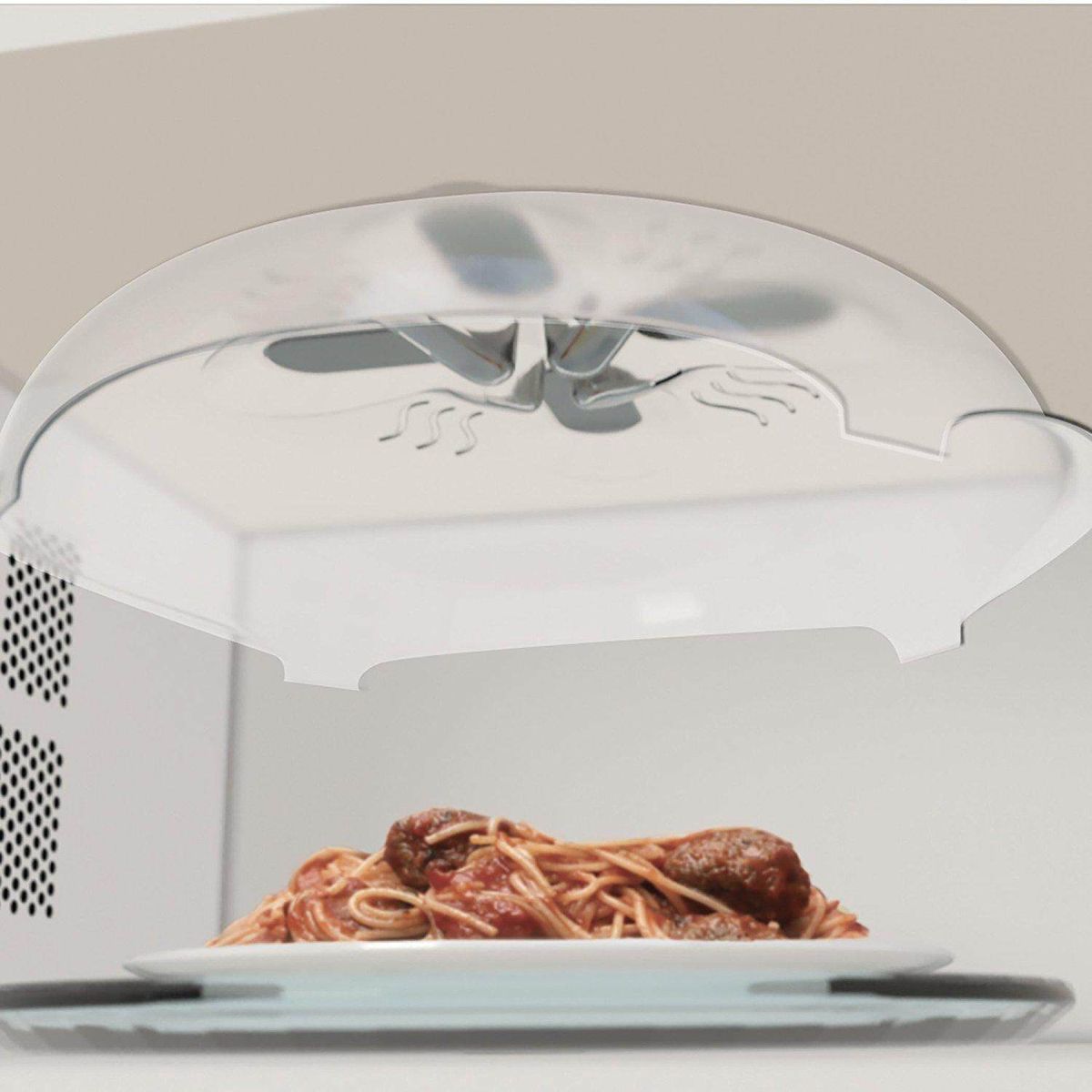 Microwave Hover Anti-Sputtering Cover New Food Splatter Guard Microwave Splatter Lid With Steam Vents 11.5 Inch