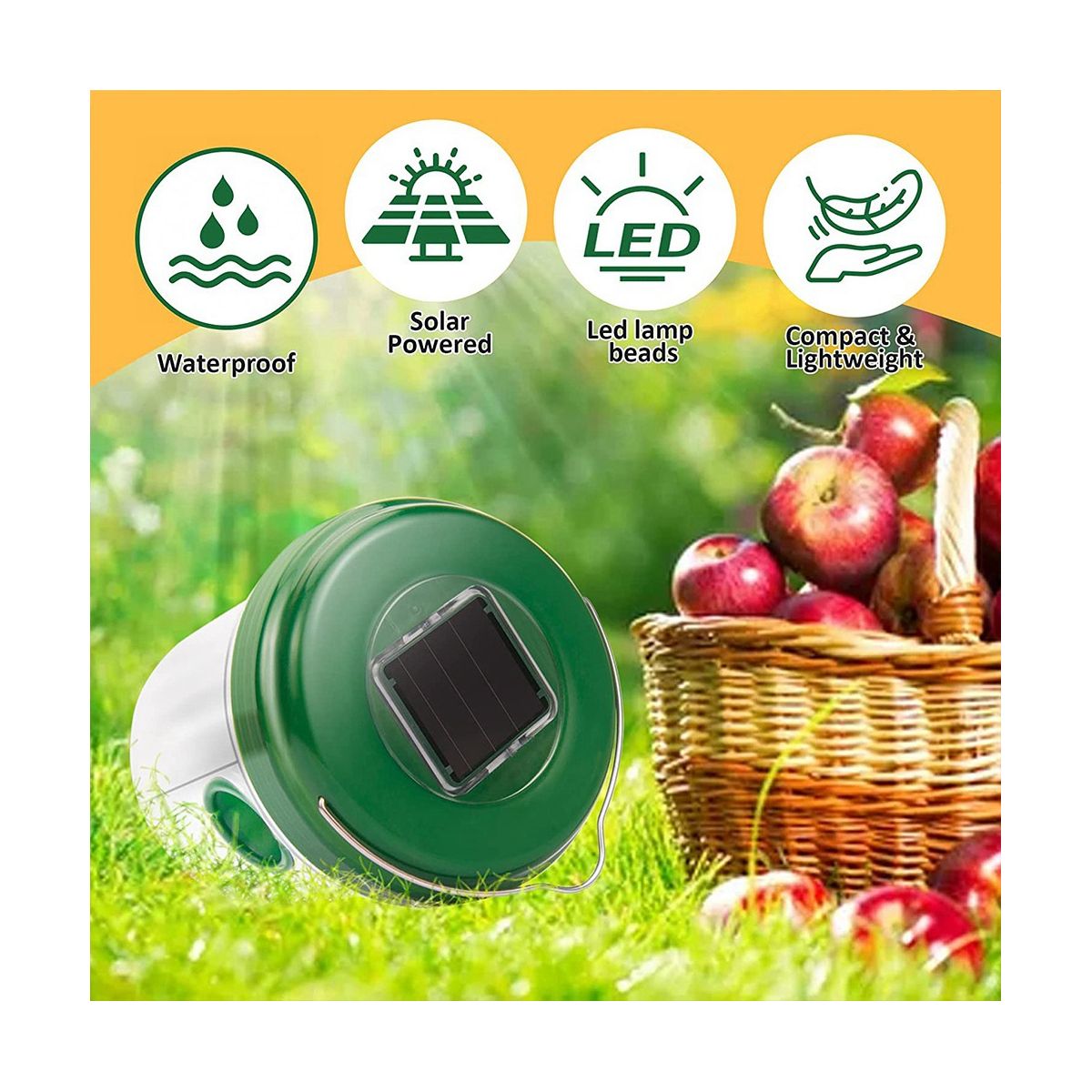 Bee Trap for Outdoors Solar Powered with LED Light,Hanging