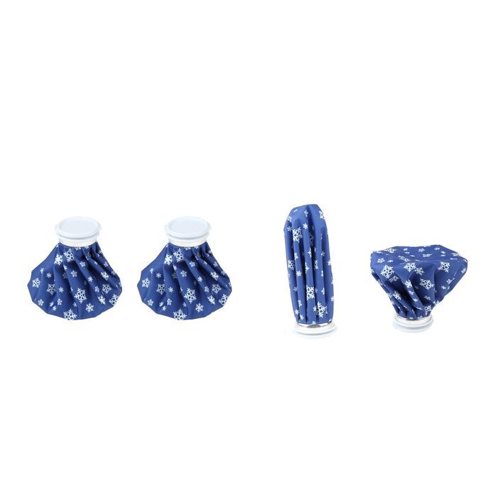4 Pieces Blue Reusable Ice Bag Cold Hot Water Pack For Injuries 6 Inch