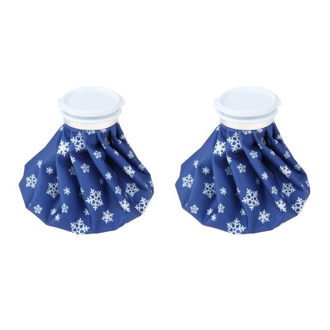 4 Pieces Blue Reusable Ice Bag Cold Hot Water Pack For Injuries 6 Inch