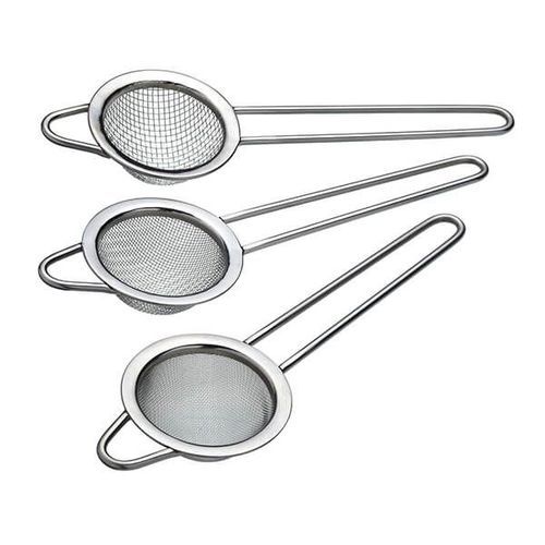 3 Pcs Wire Mesh Strainer With Long Handles
