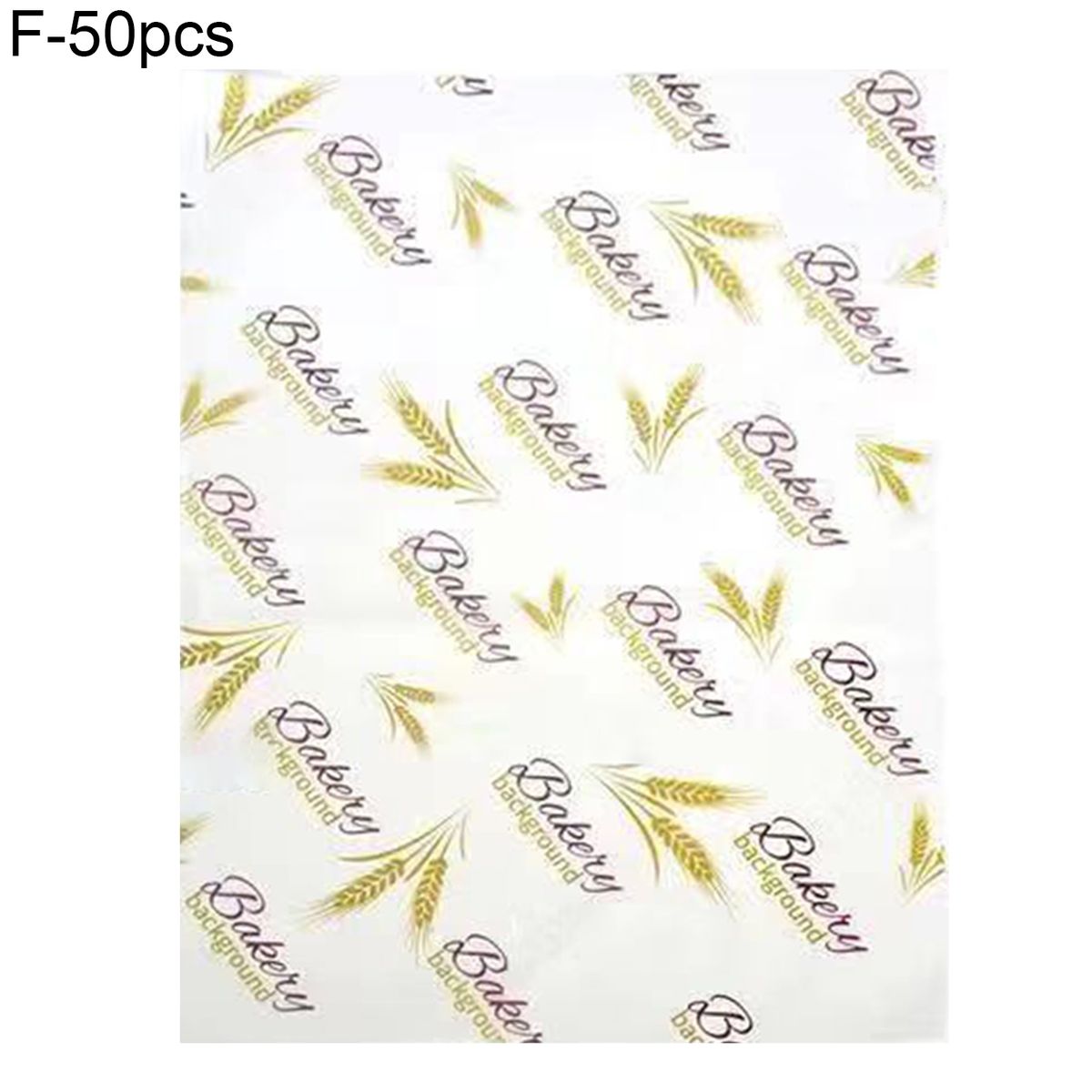 50Pcs Food Basket Liner Barley Print Tray Liner F