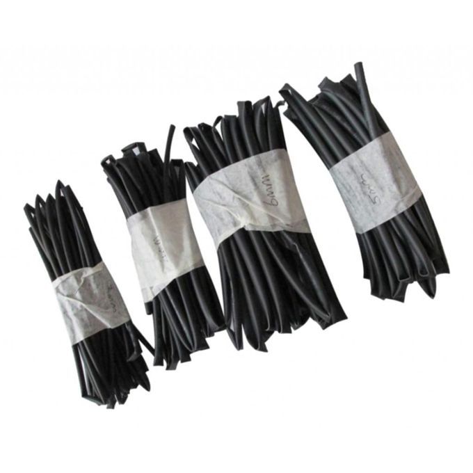 4pcs Heat Shrink Tubing Tubes Sets 3mm 4mm 5mm 6mm Diameter 1 M Black