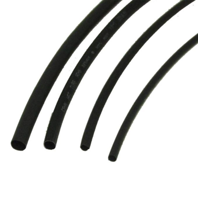 4pcs Heat Shrink Tubing Tubes Sets 3mm 4mm 5mm 6mm Diameter 1 M Black