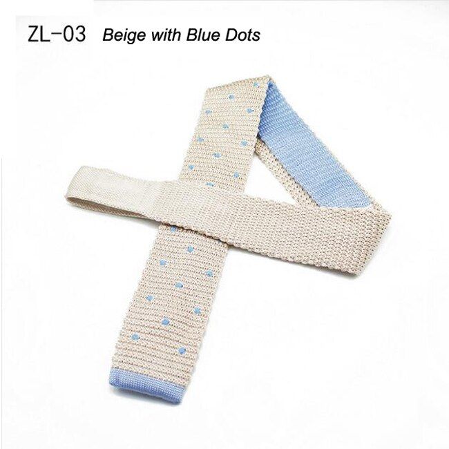 Knitting Tie High Quality Woven Knitted Necktie Navy Blue