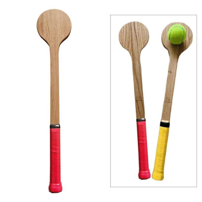 2xcurrent Wooden Tennis Sweet Spot Trainer Practical Tennis Racket