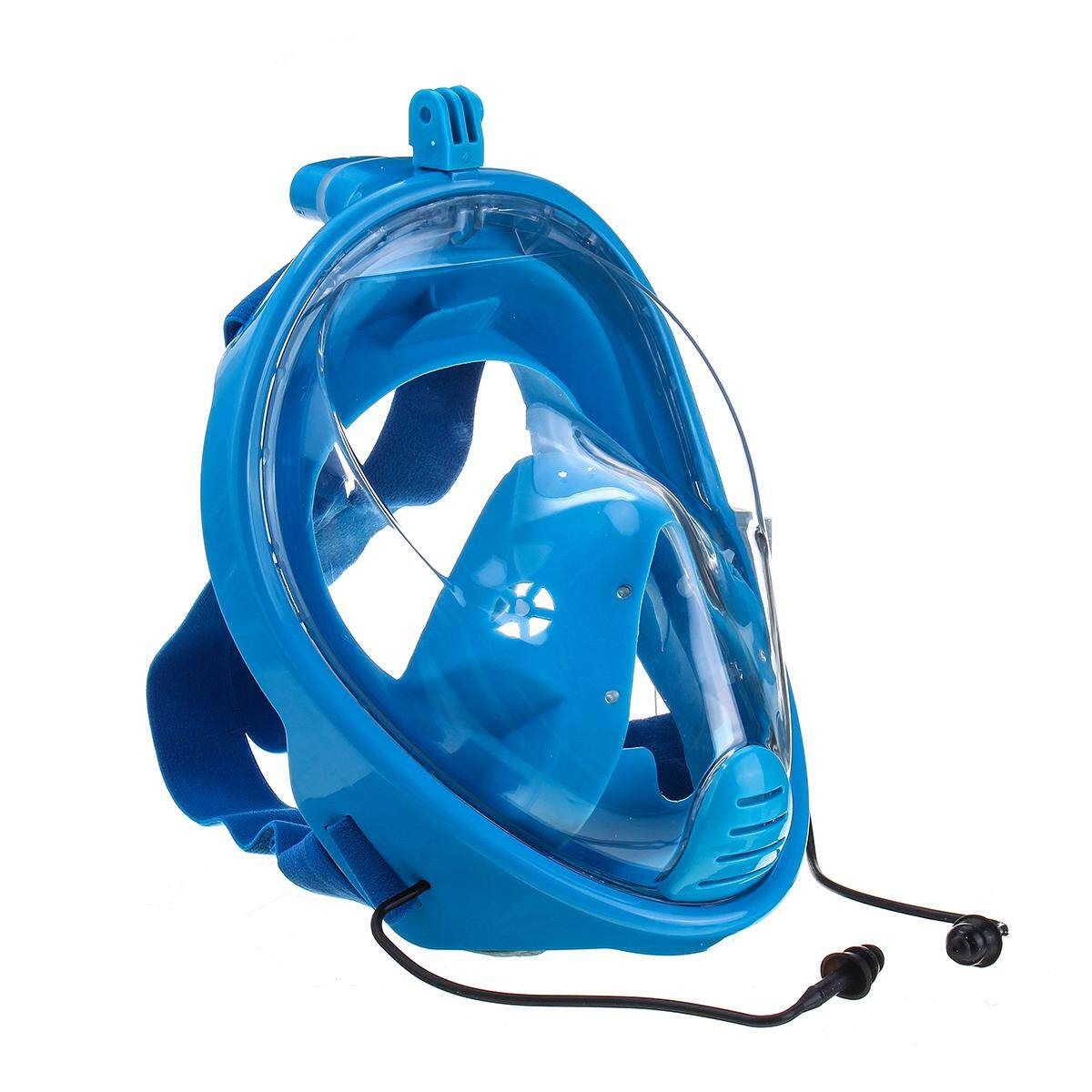 2019 New Underwater Scuba Anti Fog Full Face Diving Snorkeling Set Respiratory Masks Safe And Waterproof S/M & L/XL Blue L / XL