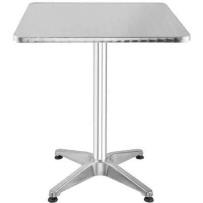 Bistro Bar Table Square Top Stainless Steel 60cm Indoor-outdoor Furniture,
