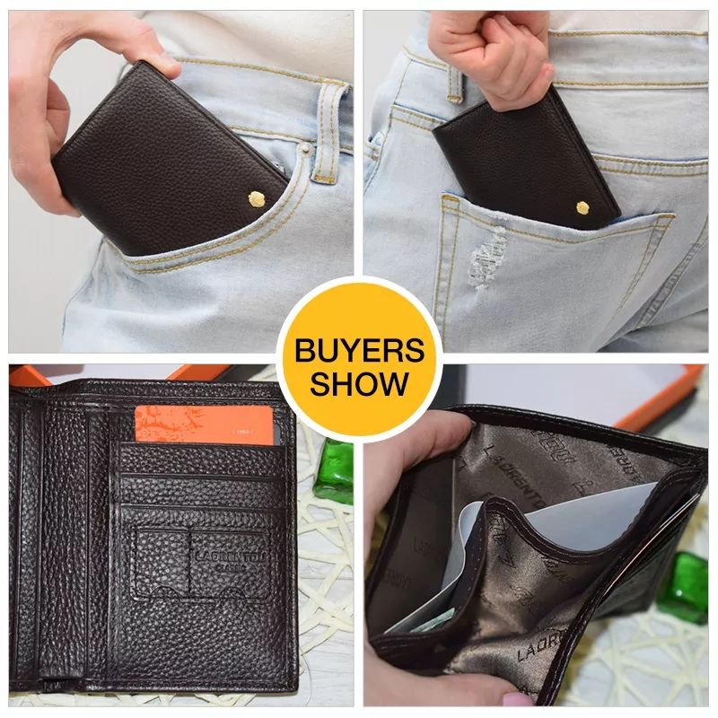 Genuine Leather Wallets - Brown
