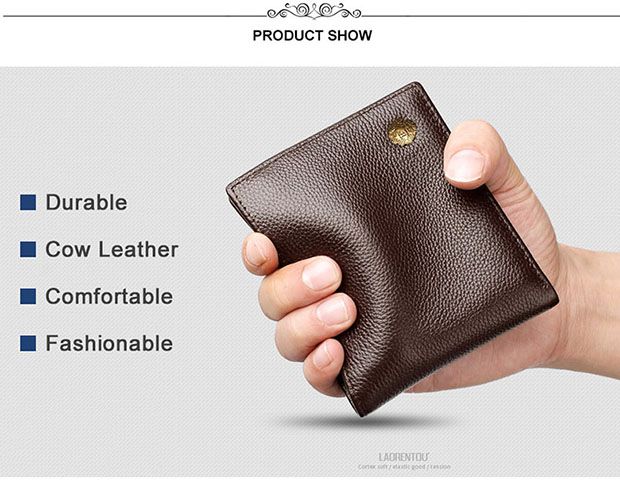 Genuine Leather Wallets - Brown