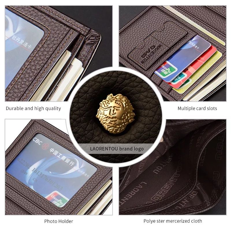 Genuine Leather Wallets - Brown