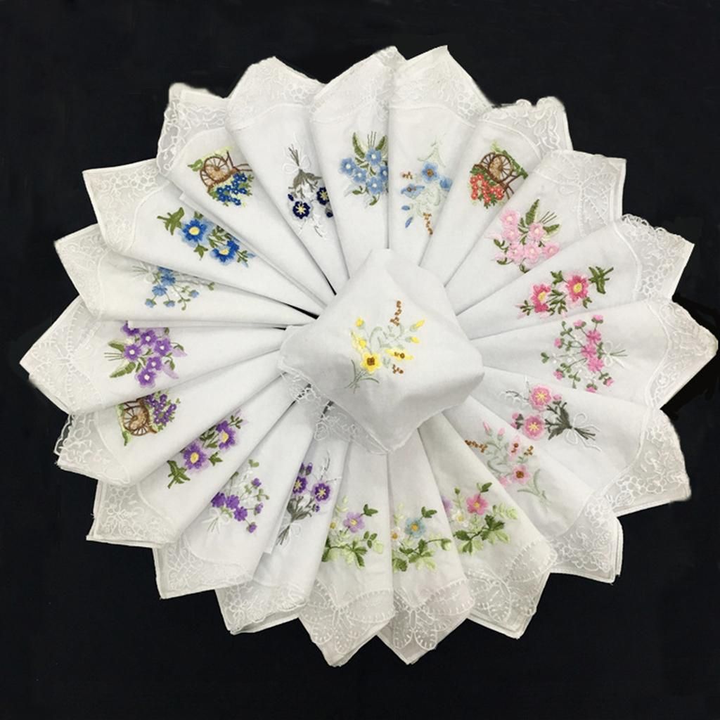 2x 12x   Ladies Embroidered With