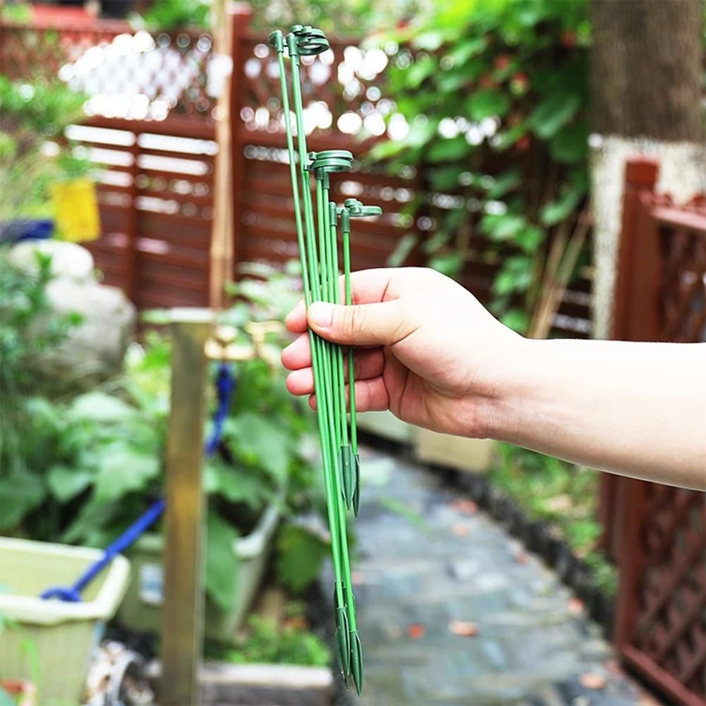 30 Pcs Plant Support Stakes with 30 Pcs Plant C
