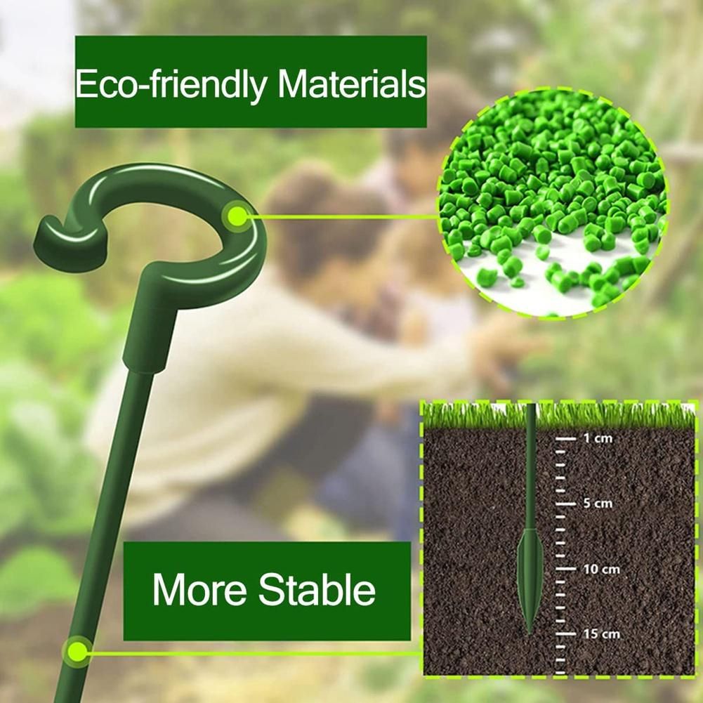 30 Pcs Plant Support Stakes with 30 Pcs Plant C