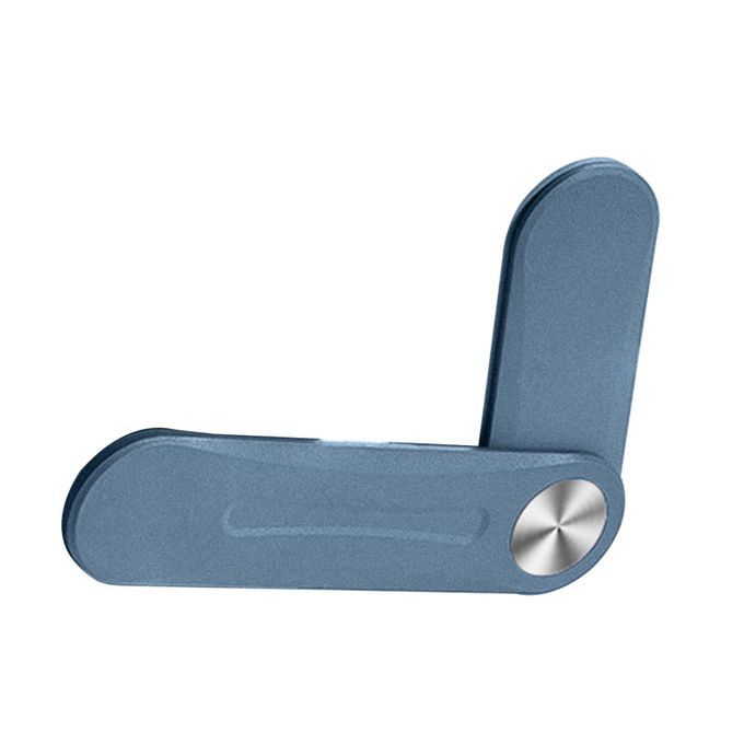 Foldable Laptop Side Phone Holder Side Phone Holder Magnetic Dark Blue