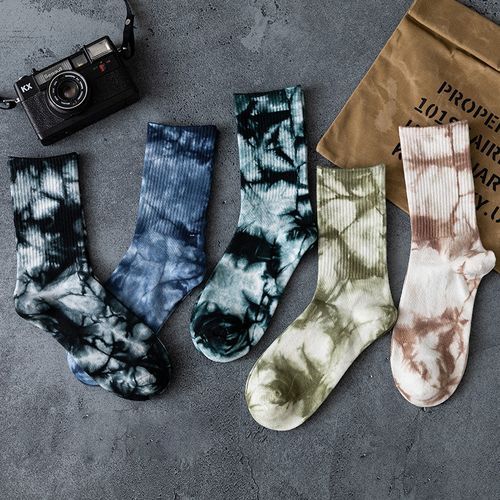 Women Men's High-Tube Socks,Basketball Hip-Hop Sports Long Socks (5 Pairs)