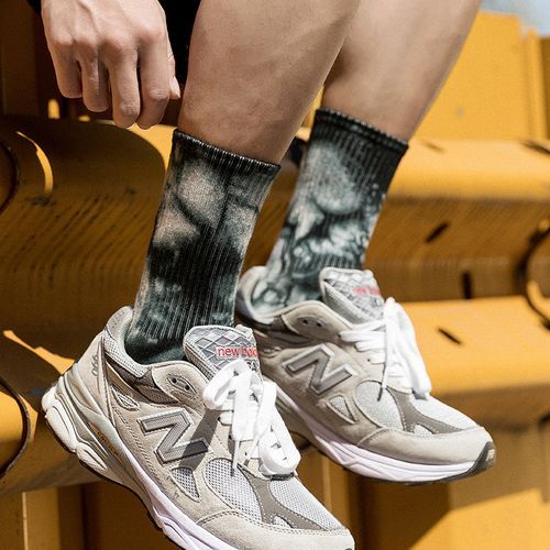 Women Men's High-Tube Socks,Basketball Hip-Hop Sports Long Socks (5 Pairs)